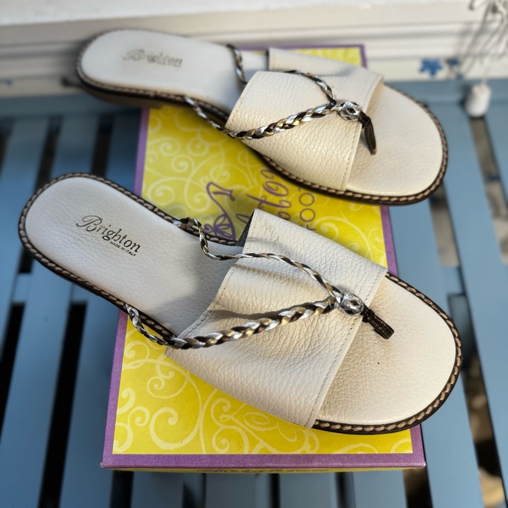 Brighton “Olive Beach” sandals, used.